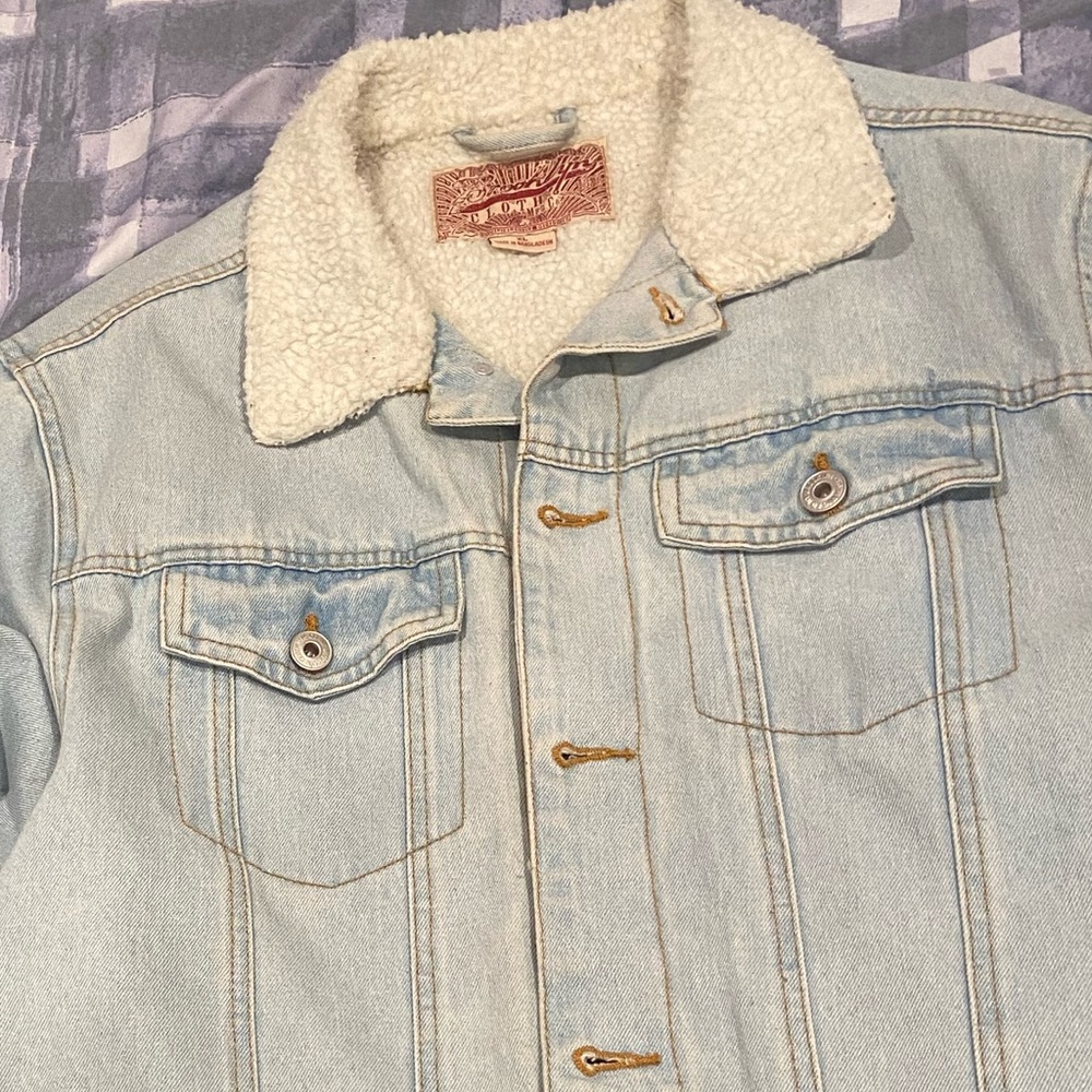 Denim jean jacket SIZE: XL - Picture 3 of 9